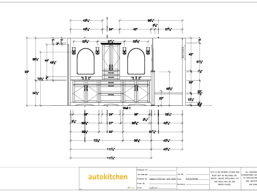 Cranberry Township, PA Bathroom Blueprint